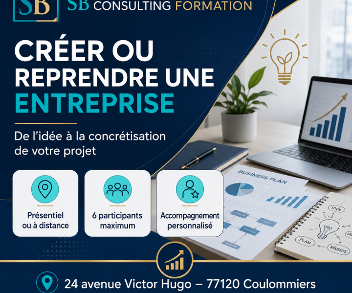 Formation Création ou reprise d’entreprise à Coulommiers