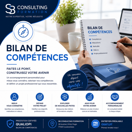Bilan de compétences à Coulommiers et à distance